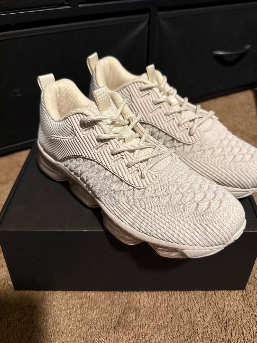 Cream Athletic Sneakers - Comfortable Everyday Shoe